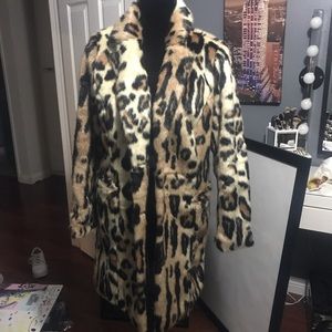 Cheetah trench coat